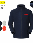 Custom Men Women's Fleece Thermal Hiking Jacket Outdoor Sports Climbing Trekking Camping Windbreaker Warm Coat For Men ﻿