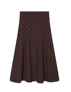 Nlzgmsj 2026 Summer Elegant Brown Embroidered Set V Neck Collared Blouse & High Waist Pants & A Line Skirt Casual Suit for Women