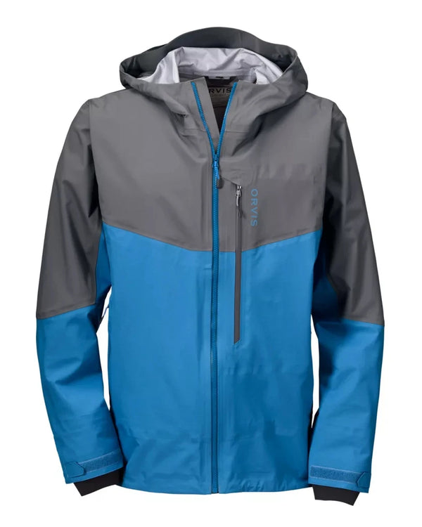 Men's Ultralight 3L Wading Jacket Waterproof Breathable for Hunting Camping Fishing - Lightweight Outdoor Rain Outwear Jacket