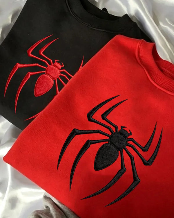Funny Couples Sweatshirt Spider Hoodie Gift for Him Gifts for Her Birthday Unisex Movie Harajuku Pullover Hallowmas Party Tops
