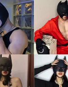 Bat Mask Latex Adult Cosplay Halloween Party Masquerade Carnival Camouflage Headgear Costume Props