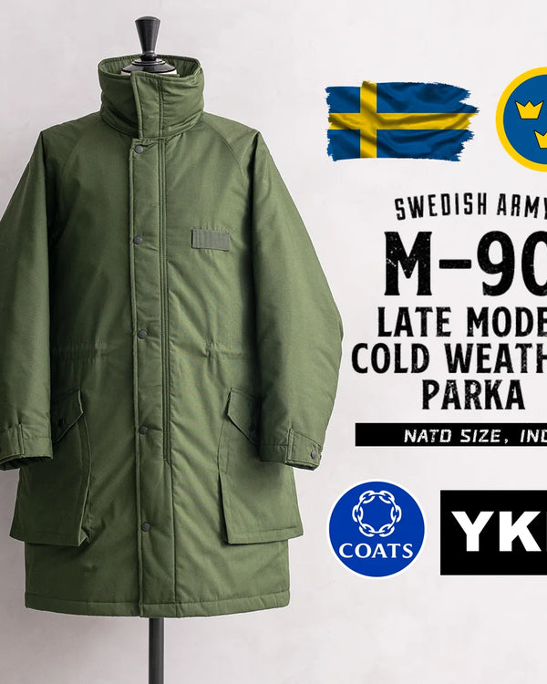 Swedish Public Polar Cold-Proof M90 Parka Windbreaker M51 Fishtail M65 Us Military Overcoat N3bl7 Cotton-Padded Jacket