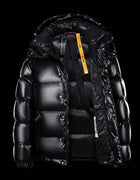 New Winter Shiny Jackets, Men's Short Trendy Brand Hooded Thickened And Warm Outerwear 90% White Duck Down