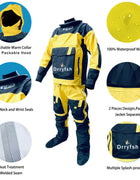 Dry Suit Kayaking Two Piece Waterproof Breathable Drysuit Immersion Paddling Sailing Clothing for Men Women Dry Top Cags Trouser