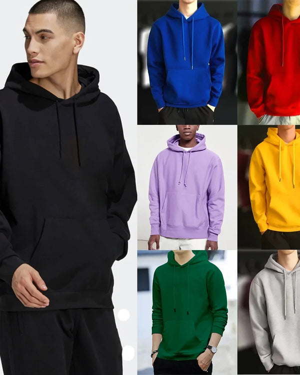 Hoodies 2024 New Men Harajuku Hooded Sweatshirts Casual All-match Pullover Streetwear Sweater Fashion Clothing Sweatshirt Hoodie