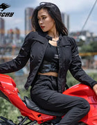 Women LYSCHY Winter Moto Jacket Waterproof Four Seasons Removable Warm Liner Riding Clothes Slim High-quality Motorcycle Jacket