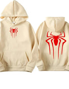 Men's Sweatshirt Fashion Spider Print Hoodie Adult Casual Sports Top Autumn and Winter Outdoor Harajuku Hooded Men and Women Clo