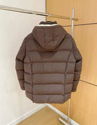 Italy BC old money style men's hooded down jacket business casual warm windproof jacket