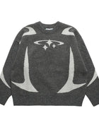 Men's Vintage Knitwear Y2K Stars Print Sweaters Male Winter Harajuku Oversized Pullover Sweater Unisex All-match Casual Clothes