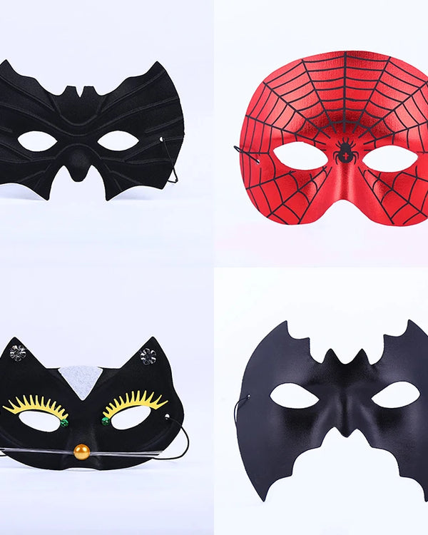 Men Surperhero Bat Mask Animal Spider Cosplay Masks Movie Anime Halloween Party Costumes Props Cat Half Face Helmet Fow  Women