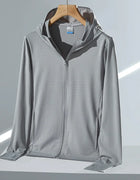 UPF45 UV Sun Protection Clothing Women's Zip Up thin Hoodie Long Sleeve Seatshirt Light Outdoor Fishing Running Hiking Jacket