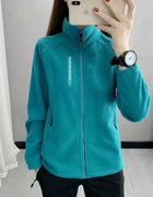 Thickened Fleece Lined Outdoor Jacket Warm Coat for Men And Women Inner Wear for down Jacket Traveling Camping Hiking Gear