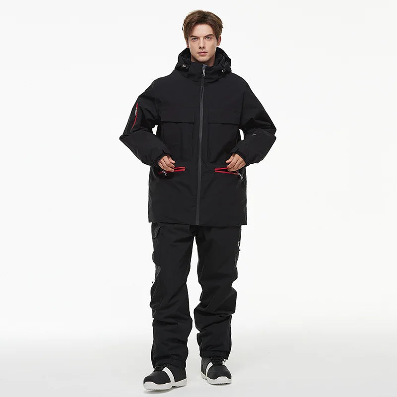 2025 New Men and Women Snowboarding Suit Winter Outdoor Windproof, Waterproof, Warm Ski Set Couple Snow Clothes Jacket and Pants