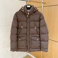 Italy BC old money style men's hooded down jacket business casual warm windproof jacket