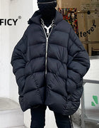 High Street RO Style Down Jacket for Men and Women Large Board Long Sleeved Jacket Loose and Thick Street Style Down Jacket
