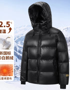 2024 Winter New Men's Hooded White Goose Down Jacket High Quality Casual Thick Warm Down Jacket with Down Content Up to 90%