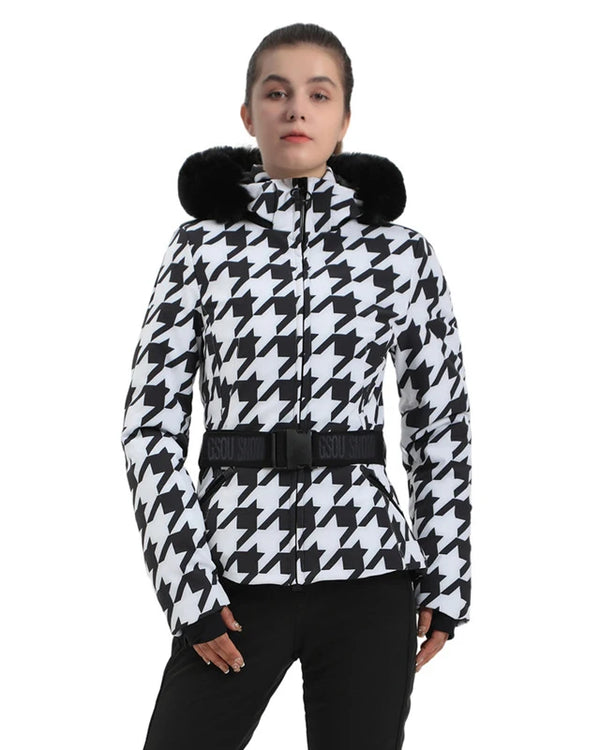 Warm Tracksuit Skiing Jacket 2025 Mountain Snowboard Jackets Winter Hooded Woman Snow Jackets Outdoor Sports Windproof Outerwear