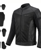 New Motorcycle Jacket Breathable Mesh Motorbike Motocross Riding Clothing Outdoor Sports Motorcycle Equipment Men Blouson Moto