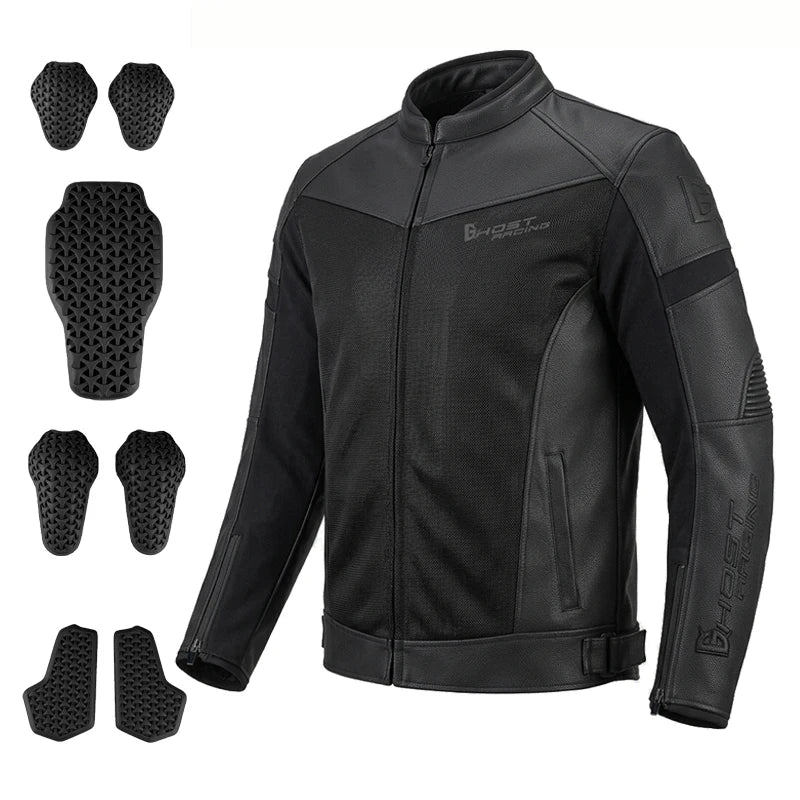 New Motorcycle Jacket Breathable Mesh Motorbike Motocross Riding Clothing Outdoor Sports Motorcycle Equipment Men Blouson Moto