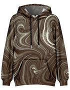 Men's Oversize Hoodie Modern Abstract Art Print Sweatshirt Fluid Graphic Pullover Hoodie with Pocket Streetwear Couple Fashion