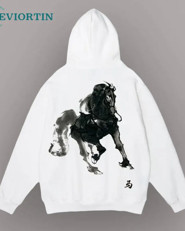 Hip Hop Men's Hoodie Sweatshirt  Heavyweight Funny Cartoon Anime Graphic Hoodie Sweat Shirts Autumn Harajuku Hooded Pullovers