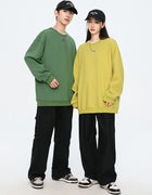 Autumn Oversized Purple Sweatshirts for Women Casual Streetwear Hoodies Women 2024 Female Long Sleeve Crewneck Pullovers Tops