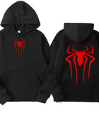 Men's Sweatshirt Fashion Spider Print Hoodie Adult Casual Sports Top Autumn and Winter Outdoor Harajuku Hooded Men and Women Clo