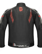 Men's 4 Seasons CE-Certified Waterproof PU Leather Motorcycle Jacket with Armor Protector Matching Riding Pants All-Weather Gear