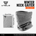 WRELS Half Face Mask for Motorcycle Cycling Winter Neck Warmer Gaiter Windproof Face Mask Ski Snowboard for Cold Weather Outdoor