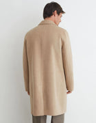 Modern Men Wool Blend Overcoat Single Breasted Notched Lapel Mid Long Suit Coat Elegant Male Autumn Outerwear Custom 1 Piece
