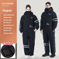 Winter Motorcycle Adults Jacket Windproof Plus Velvet Thickened Snowmobile Cycling Suit Ski Fishing Clothes for Men Women