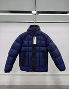 Warmth Street Style American CP Outdoor Functionality Plaid Embroidered down Cotton Jacket Hooded Long Sleeve Standard Fit