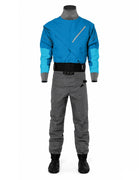LKVER Kayak Dry Suit for Men 3-layer Waterproof Fabric Drysuit With Latex on Neck and Wrist White Water River Pending