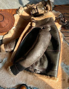 New Fashion 2024 Men's Winter Coat Genuine Leather Natural Sheepskin Shearling Jacket Thick Wool Liner Brown Plus Size XXXXXXL