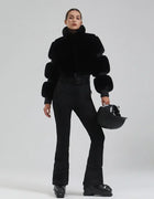 New Women Slim Skiing Jumpsuit Snowfield Waterproof Adult Ski Clothes Female Winter Outdoor Sport Suit Warm Thick Snow Tracksuit