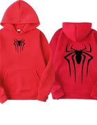 Men's Sweatshirt Fashion Spider Print Hoodie Adult Casual Sports Top Autumn and Winter Outdoor Harajuku Hooded Men and Women Clo