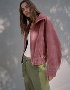 Fall 2026 Women's Long Sleeve Stand Collar Leather Pilot Jacket New Arrival Elegant Outerwear Fashionable Ladies' Short Coat