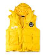 GLO GANG Vest Jacket High-quality Embroidered Printed Cotton Coat Detachable Sleeves Outerwear