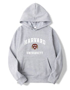 Harvard University Hoodie Vintage Crest Logo Pullover Hooded Sweatshirt Men Women Casual Streetwear Long Sleeve Hoody