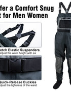 Goture-Thickened Fly Fishing Waders, 100% Waterproof Fishing Clothes, Chest Overalls, Breathable Boot, S, M, L, XL, XXL