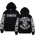 Sons of Anarchy Printed Hoodie, Men's and Women's gothic Retro Fleece Sweatshirt, Autumn and Winter Fashion Casual Pullover