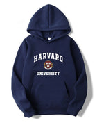 Harvard University Hoodie Vintage Crest Logo Pullover Hooded Sweatshirt Men Women Casual Streetwear Long Sleeve Hoody