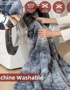 Electric Heated Blanket with 6 Heat Settings and 10 Timer Options Flannel and Sherpa Materials Washable Perfect Warm Gift