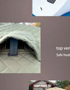 Shelter Camping Thicken Winter Fishing Tent Black Gray