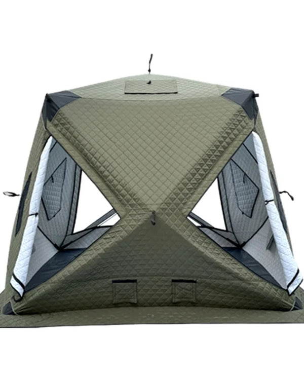 Winter Outdoor Camping Ice Fishing Tent Portable Thickened Windproof And Cold Resistant Fishing Gear with Window for keep warm C