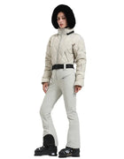 Gsou Snow Winter Women's Warm Down Snowsuit Outdoor Skiing Warm Waterproof Windproof Snowboard One-piece Suit Fashion Ski Suit