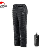 Naturehike Outdoor Thermal Goose Down Pants Both Side Open Zipper Windproof Waterproof Camping  Hiking Men Women Winter Trousers