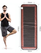Far Infrared Jade Heating Pad Tourmaline Mat with Hot Stones & Timer Warming Mat for Back Pain, Large Heated Mat for Bed, Sofa,